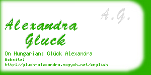 alexandra gluck business card
